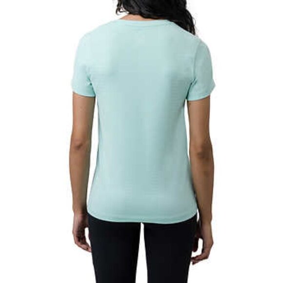 NEW Tuff Athletics Short Sleeved Seamless Top | Light Aqua - Picture 3 of 8